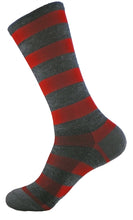 Load image into Gallery viewer, GIZMO Wooly-G Socks - Tall 8" - Red/Grey - Small & Medium