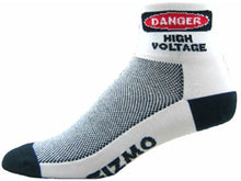 Load image into Gallery viewer, GIZMO Socks - High Voltage - White
