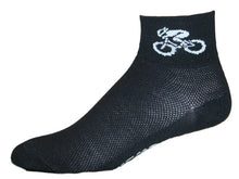Load image into Gallery viewer, GIZMO Socks - Bicycle - Black/White
