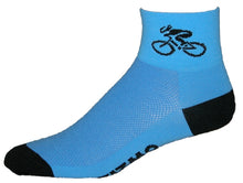 Load image into Gallery viewer, GIZMO Socks - Bicycle - Lt. Blue
