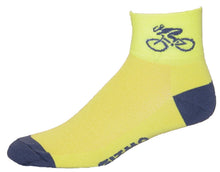 Load image into Gallery viewer, GIZMO Socks - Bicycle - Yellow
