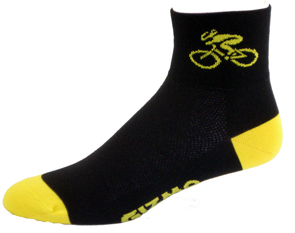 GIZMO Socks - Bicycle - Black/Yellow