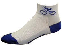 Load image into Gallery viewer, GIZMO Socks - Bicycle - Lt. Blue/Royal
