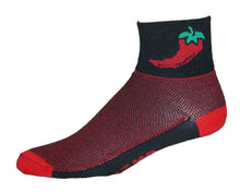 Load image into Gallery viewer, GIZMO Socks - Chili Pepper - Black
