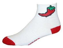Load image into Gallery viewer, GIZMO Socks - Chili Pepper - White
