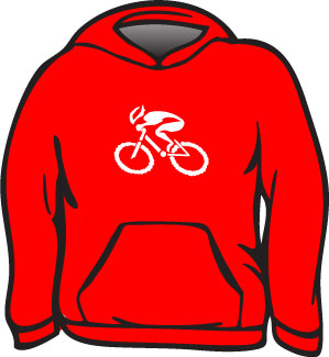 G-Man Apparel Bicycle Hoodie - Red