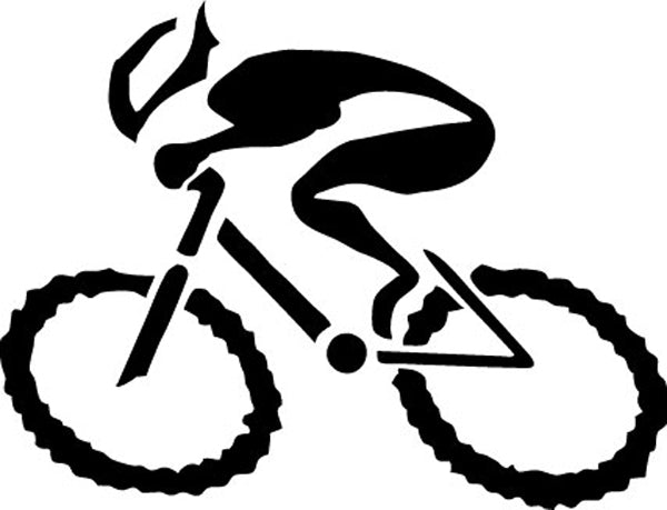 Gizmo G-Man Bicycle Die Cut Sticker - Black