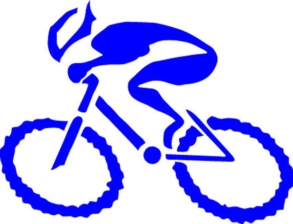 Gizmo G-Man Bicycle Die Cut Sticker - Blue