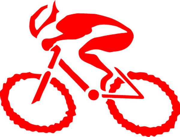 Gizmo G-Man Bicycle Die Cut Sticker - Red