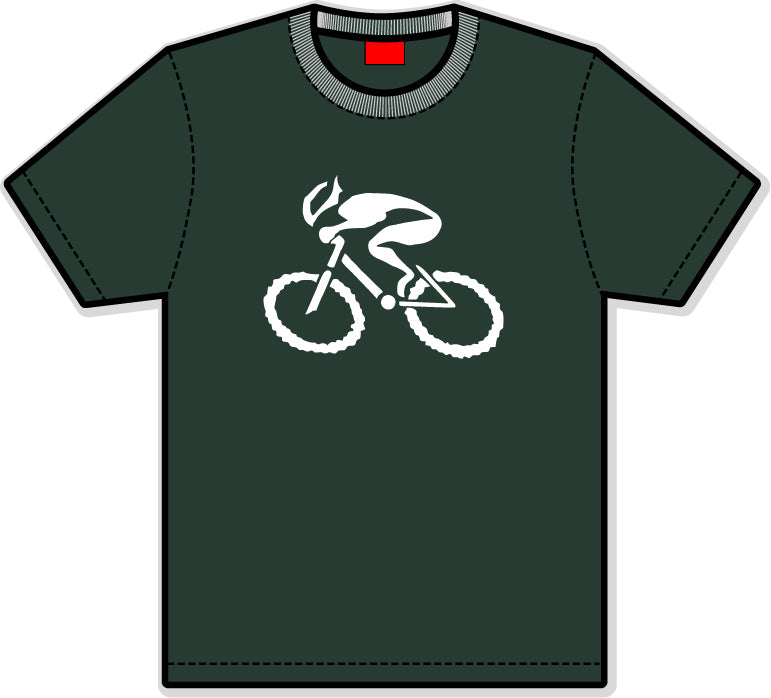G-Man Apparel Bicycle T-Shirt - Forest Green