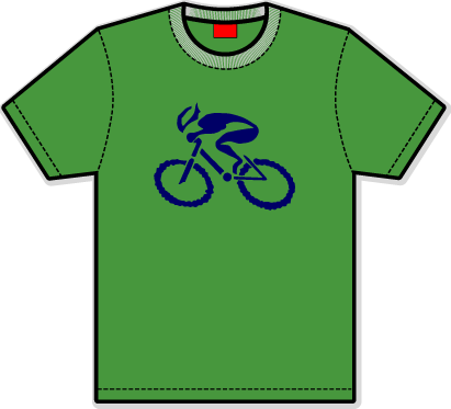 G-Man Apparel Bicycle T-Shirt - Kiwi
