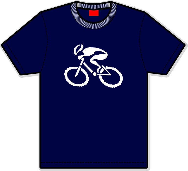 G-Man Apparel Bicycle T-Shirt - Navy Blue