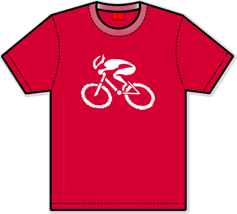 G-Man Apparel Bicycle T-Shirt - Red