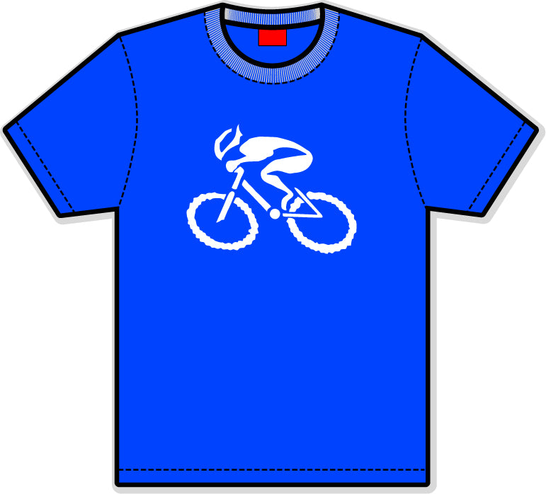 G-Man Apparel Bicycle T-Shirt - Royal Blue