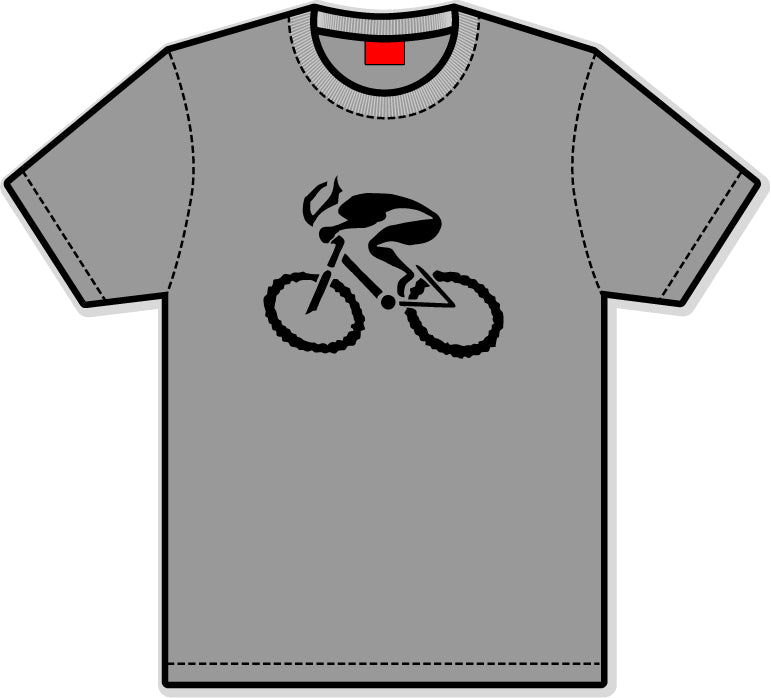 G-Man Apparel Bicycle T-Shirt - Sport Grey