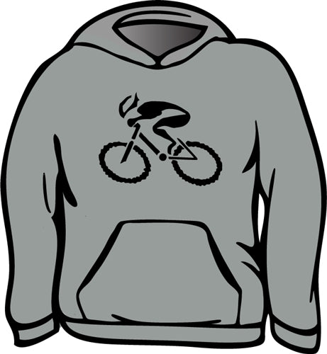 G-Man Apparel Bicycle Hoodie - Sport Grey