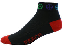 Load image into Gallery viewer, Gizmo Socks - Peace - Black
