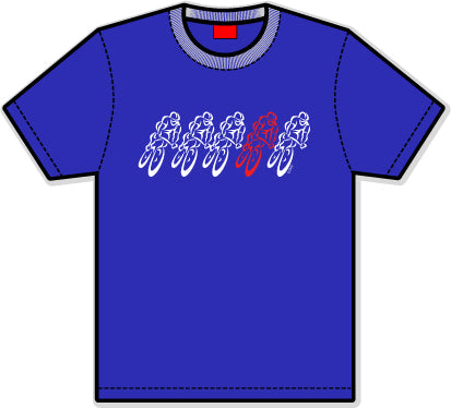 Roadie Bicycle T-Shirt by GIZMO - Indigo Blue