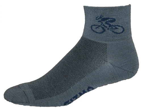 GIZMO Wooly-G Socks - Bicycle - Granite